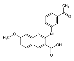 3-Quinolinecarboxylic acid, 2-[(3-acetylphenyl)amino]-7-methoxy- CAS:683750-42-7 manufacturer & supplier