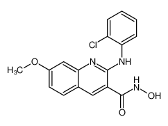 2-((2-chlorophenyl)amino)-N-hydroxy-7-methoxyquinoline-3-carboxamide CAS:683750-59-6 manufacturer & supplier