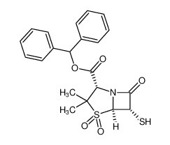 benzhydryl (2S,5R,6S)-6-mercapto-3,3-dimethyl-7-oxo-4-thia-1-azabicyclo[3.2.0]heptane-2-carboxylate 4,4-dioxide CAS:683751-12-4 manufacturer & supplier