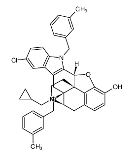 (4bS,8R,8aS,14bR)-11-chloro-7-(cyclopropylmethyl)-14-(3-methylbenzyl)-8a-((3-methylbenzyl)oxy)-5,6,7,8,8a,9,14,14b-octahydro-4,8-methanobenzofuro[2,3-a]pyrido[4,3-b]carbazol-1-ol CAS:683754-76-9 manufacturer & supplier