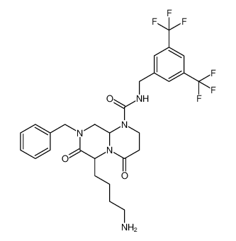 6-(4-aminobutyl)-8-benzyl-N-(3,5-bis(trifluoromethyl)benzyl)-4,7-dioxohexahydro-2H-pyrazino[1,2-a]pyrimidine-1(6H)-carboxamide CAS:683756-51-6 manufacturer & supplier