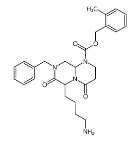 2-methylbenzyl 6-(4-aminobutyl)-8-benzyl-4,7-dioxohexahydro-2H-pyrazino[1,2-a]pyrimidine-1(6H)-carboxylate CAS:683757-34-8 manufacturer & supplier