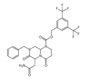 2H-Pyrazino[1,2-a]pyrimidine-1(6H)-carboxylic acid,6-(2-amino-2-oxoethyl)hexahydro-4,7-dioxo-8-(phenylmethyl)-,[3,5-bis(trifluoromethyl)phenyl]methyl ester CAS:683757-45-1 manufacturer & supplier