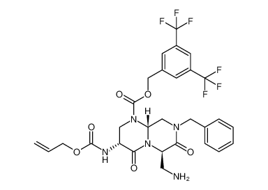 rel-3,5-bis(trifluoromethyl)benzyl (3R,6R,9aR)-3-(((allyloxy)carbonyl)amino)-6-(aminomethyl)-8-benzyl-4,7-dioxohexahydro-2H-pyrazino[1,2-a]pyrimidine-1(6H)-carboxylate CAS:683758-73-8 manufacturer & supplier