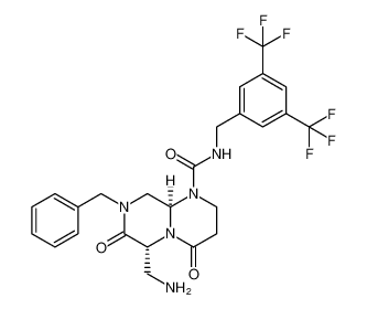 2H-Pyrazino[1,2-a]pyrimidine-1(6H)-carboxamide,6-(aminomethyl)-N-[[3,5-bis(trifluoromethyl)phenyl]methyl]hexahydro-4,7-dioxo-8-(phenylmethyl)-, (6R,9aR)-rel- CAS:683760-20-5 manufacturer & supplier