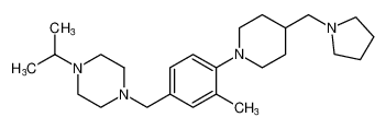 1-isopropyl-4-(3-methyl-4-(4-(pyrrolidin-1-ylmethyl)piperidin-1-yl)benzyl)piperazine CAS:683772-74-9 manufacturer & supplier