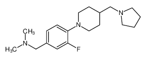 1-(3-fluoro-4-(4-(pyrrolidin-1-ylmethyl)piperidin-1-yl)phenyl)-N,N-dimethylmethanamine CAS:683772-80-7 manufacturer & supplier