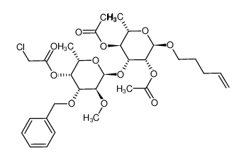 4-pentenyl 2,4-di-O-acetyl-3-O-(3-O-benzyl-4-O-chloroacetyl-2-O-methyl-α-L-fucopyranosyl)-α-L-rhamnopyranoside CAS:683773-20-8 manufacturer & supplier