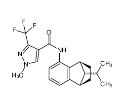 rel-N-((1R,4S,9R)-9-isopropyl-1,2,3,4-tetrahydro-1,4-methanonaphthalen-5-yl)-1-methyl-3-(trifluoromethyl)-1H-pyrazole-4-carboxamide CAS:683776-80-9 manufacturer & supplier