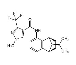 rel-N-((1R,4S,9S)-9-isopropyl-1,2,3,4-tetrahydro-1,4-methanonaphthalen-5-yl)-1-methyl-3-(trifluoromethyl)-1H-pyrazole-4-carboxamide CAS:683776-81-0 manufacturer & supplier