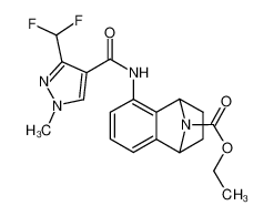 ethyl 5-(3-(difluoromethyl)-1-methyl-1H-pyrazole-4-carboxamido)-1,2,3,4-tetrahydro-1,4-epiminonaphthalene-9-carboxylate CAS:683777-09-5 manufacturer & supplier