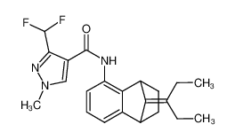 3-(difluoromethyl)-1-methyl-N-(9-(pentan-3-ylidene)-1,2,3,4-tetrahydro-1,4-methanonaphthalen-5-yl)-1H-pyrazole-4-carboxamide CAS:683777-23-3 manufacturer & supplier