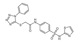 2-((1-phenyl-1H-tetrazol-5-yl)thio)-N-(4-(N-(thiazol-2-yl)sulfamoyl)phenyl)acetamide CAS:683802-23-5 manufacturer & supplier