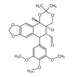 (4aR,5R,6R,11bR)-2,2-Dimethyl-6-(3,4,5-trimethoxy-phenyl)-4a,5,6,11b-tetrahydro-4H-1,3,8,10-tetraoxa-cyclopenta[b]phenanthrene-5-carbaldehyde CAS:683805-26-7 manufacturer & supplier