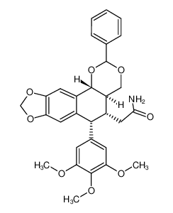 2-[(4aR,5R,6R,11bR)-2-Phenyl-6-(3,4,5-trimethoxy-phenyl)-4a,5,6,11b-tetrahydro-4H-1,3,8,10-tetraoxa-cyclopenta[b]phenanthren-5-yl]-acetamide CAS:683805-40-5 manufacturer & supplier