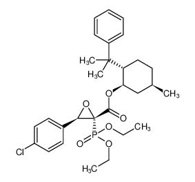 (1R,2S,5R)-5-methyl-2-(2-phenylpropan-2-yl)cyclohexyl (2S,3R)-3-(4-chlorophenyl)-2-(diethoxyphosphoryl)oxirane-2-carboxylate CAS:683813-97-0 manufacturer & supplier