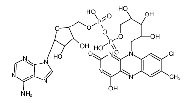 [[(2R,3S,4R,5R)-5-(6-aminopurin-9-yl)-3,4-dihydroxyoxolan-2-yl]methoxy-hydroxyphosphoryl] [(2R,3S,4S)-5-(8-chloro-7-methyl-2,4-dioxobenzo[g]pteridin-10-yl)-2,3,4-trihydroxypentyl] hydrogen phosphate CAS:68385-36-4 manufacturer & supplier