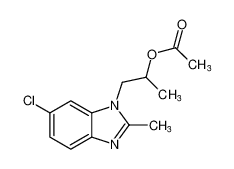 1-(6-chloro-2-methyl-benzoimidazol-1-yl)propan-2-yl acetate CAS:68391-56-0 manufacturer & supplier