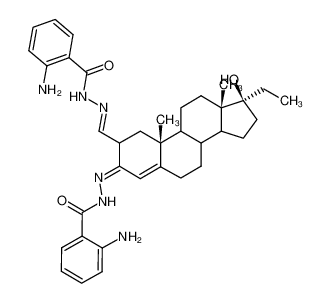 2-amino-N'-(((10R,13S,17S)-3-(2-(2-aminobenzoyl)hydrazineylidene)-17-ethyl-17-hydroxy-10,13-dimethyl-2,3,6,7,8,9,10,11,12,13,14,15,16,17-tetradecahydro-1H-cyclopenta[a]phenanthren-2-yl)methylene)benzohydrazide CAS:6840-98-8 manufacturer & su