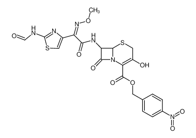 (6R)-7t-[2-(2-formylamino-thiazol-4-yl)-2-(Z)-methoxyimino-acetylamino]-3,8-dioxo-(6rH)-5-thia-1-aza-bicyclo[4.2.0]octane-2ξ-carboxylic acid 4-nitro-benzyl ester CAS:68403-09-8 manufacturer & supplier