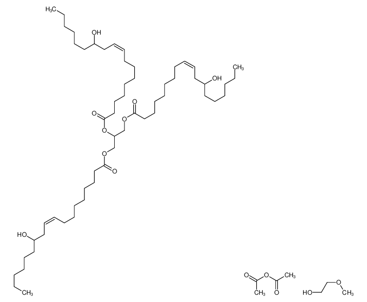 acetyl acetate,2,3-bis[[(E)-12-hydroxyoctadec-9-enoyl]oxy]propyl (E)-12-hydroxyoctadec-9-enoate,2-methoxyethanol CAS:68412-11-3 manufacturer & supplier