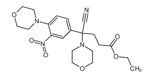 4-cyano-4-morpholin-4-yl-4-(4-morpholin-4-yl-3-nitro-phenyl)-butyric acid ethyl ester CAS:68415-12-3 manufacturer & supplier