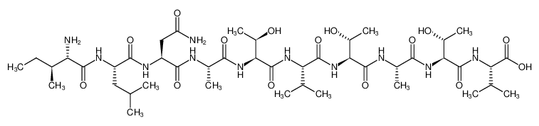 L-isoleucyl-L-leucyl-L-asparaginyl-L-alanyl-L-threonyl-L-valyl-L-threonyl-L-alanyl-L-threonyl-L-valine CAS:684218-99-3 manufacturer & supplier