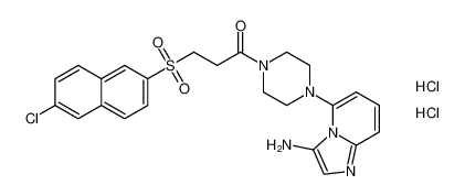 1-(4-(3-aminoimidazo[1,2-a]pyridin-5-yl)piperazin-1-yl)-3-((6-chloronaphthalen-2-yl)sulfonyl)propan-1-one dihydrochloride CAS:684221-68-9 manufacturer & supplier