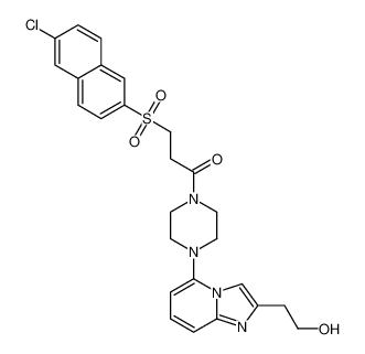 3-((6-chloronaphthalen-2-yl)sulfonyl)-1-(4-(2-(2-hydroxyethyl)imidazo[1,2-a]pyridin-5-yl)piperazin-1-yl)propan-1-one CAS:684222-11-5 manufacturer & supplier