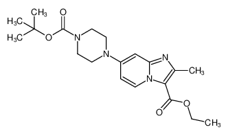 ethyl 7-(4-(tert-butoxycarbonyl)piperazin-1-yl)-2-methylimidazo[1,2-a]pyridine-3-carboxylate CAS:684223-70-9 manufacturer & supplier