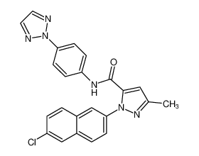 N-(4-(2H-1,2,3-triazol-2-yl)phenyl)-1-(6-chloronaphthalen-2-yl)-3-methyl-1H-pyrazole-5-carboxamide CAS:684233-48-5 manufacturer & supplier