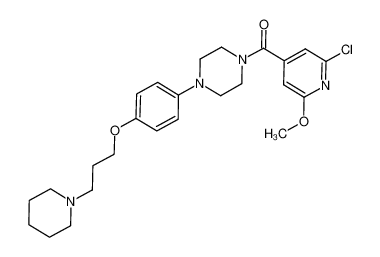 (2-chloro-6-methoxypyridin-4-yl)(4-(4-(3-(piperidin-1-yl)propoxy)phenyl)piperazin-1-yl)methanone CAS:684244-45-9 manufacturer & supplier