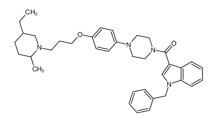 (1-benzyl-1H-indol-3-yl)(4-(4-(3-(5-ethyl-2-methylpiperidin-1-yl)propoxy)phenyl)piperazin-1-yl)methanone CAS:684244-80-2 manufacturer & supplier