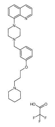 8-{4-[(3-{[3-(1-piperidinyl)propyl]oxy}phenyl)methyl]-1-piperazinyl}quinoline trifluoroacetate CAS:684246-01-3 manufacturer & supplier