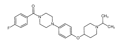 1-[(4-fluorophenyl)carbony|]-4-(4-{[1-(1-methylethyl)-4-piperidinyl]oxy}phenyl)piperazine CAS:684246-37-5 manufacturer & supplier