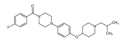 1-[(4-fluorophenyl)carbonyl]-4-(4-{[1-(2-methylpropyl)-4-piperidinyl]oxy}phenyl)piperazine CAS:684246-39-7 manufacturer & supplier