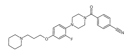 4-{[4-(2-fluoro-4-{[3-(1-piperidinyl)propyl]oxy}phenyl)-1-piperazinyl]carbonyl}benzonitrile CAS:684246-90-0 manufacturer & supplier