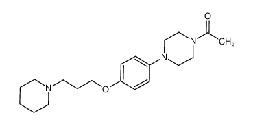 1-acetyl-4-(4-{[3-(1-piperidinyl)propyl]oxy}phenyl)piperazine CAS:684247-59-4 manufacturer & supplier