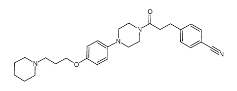 4-{3-oxo-3-[4-(4-{[3-(1-piperidinyl)propyl]oxy}phenyl)-1-piperazinyl]propyl}benzonitrile CAS:684247-94-7 manufacturer & supplier