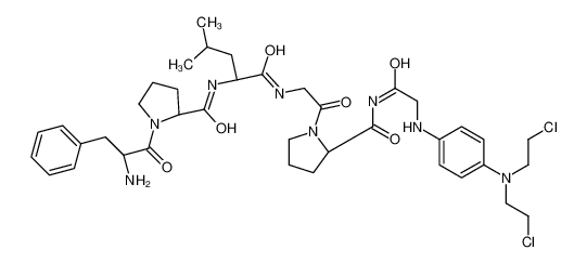 (2S)-1-[2-[[(2S)-2-[[(2S)-1-[(2R)-2-amino-3-phenylpropanoyl]pyrrolidine-2-carbonyl]amino]-4-methylpentanoyl]amino]acetyl]-N-[2-[4-[bis(2-chloroethyl)amino]anilino]acetyl]pyrrolidine-2-carboxamide CAS:68427-02-1 manufacturer & supplier