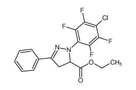 ethyl 1-(4-chloro-2,3,5,6-tetrafluorophenyl)-3-phenyl-4,5-dihydro-1H-pyrazole-5-carboxylate CAS:684275-02-3 manufacturer & supplier