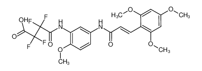 3-(N-{5-[(2E)-3-(2,4,6-trimethoxyphenyl)prop-2-enoylamino]-2-methoxyphenyl}carbamoyl)-2,2,3,3-tetrafluoropropanoic acid CAS:684275-92-1 manufacturer & supplier