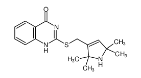 2-(((2,2,5,5-tetramethyl-2,5-dihydro-1H-pyrrol-3-yl)methyl)thio)quinazolin-4(1H)-one CAS:684276-22-0 manufacturer & supplier