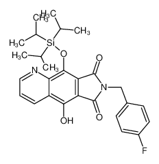 7-(4-fluorobenzyl)-5-hydroxy-9-triisopropylsilanyloxypyrrolo[3,4-g]quinoline-6,8-dione CAS:684284-38-6 manufacturer & supplier