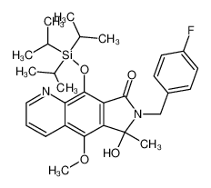 7-(4-fluoro-benzyl)-6-hydroxy-5-methoxy-6-methyl-9-triisopropylsilanyloxy-pyrrolo[3,4-g]quinoin-8-one CAS:684284-42-2 manufacturer & supplier