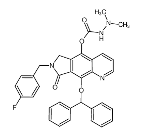 9-(benzhydryloxy)-7-(4-fluorobenzyl)-8-oxo-7,8-dihydro-6H-pyrrolo[3,4-g]quinolin-5-yl 2,2-dimethylhydrazine-1-carboxylate CAS:684285-51-6 manufacturer & supplier