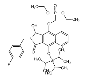 diethyl (((7-(4-fluorobenzyl)-6-hydroxy-8-oxo-9-((triisopropylsilyl)oxy)-7,8-dihydro-6H-pyrrolo[3,4-g]quinolin-5-yl)oxy)methyl)phosphonate CAS:684286-05-3 manufacturer & supplier