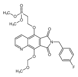 dimethyl (2-((7-(4-fluorobenzyl)-9-(methoxymethoxy)-6,8-dioxo-7,8-dihydro-6H-pyrrolo[3,4-g]quinolin-5-yl)oxy)ethyl)phosphonate CAS:684286-08-6 manufacturer & supplier