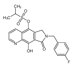 7-(4-fluorobenzyl)-9-hydroxy-8-oxo-7,8-dihydro-6H-pyrrolo[3,4-g]quinolin-5-yl propane-2-sulfonate CAS:684287-08-9 manufacturer & supplier