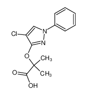 2-(4-chloro-1-phenyl-1H-pyrazol-3-yloxy)-2-methyl-propionic acid CAS:68430-07-9 manufacturer & supplier